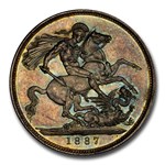 1887 Great Britain Silver Crown Victoria MS-62 PCGS