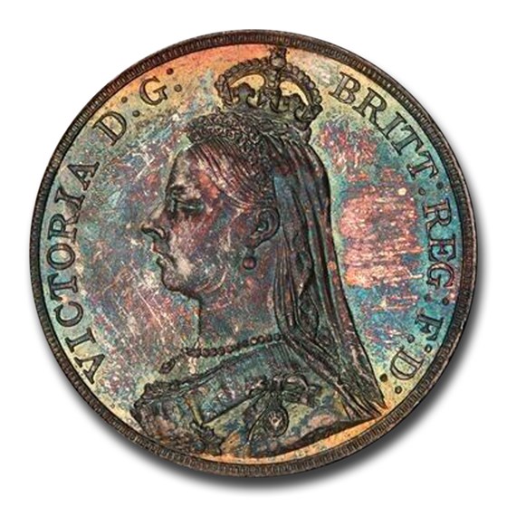 1887 Great Britain Silver Crown Victoria MS-64 PCGS 1887 Great Britain Silver Crown Victoria MS-64 PCGS