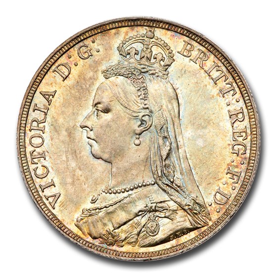 1887 Great Britain Silver Crown Victoria MS-65 NGC 1887 Great Britain Silver Crown Victoria MS-65 NGC