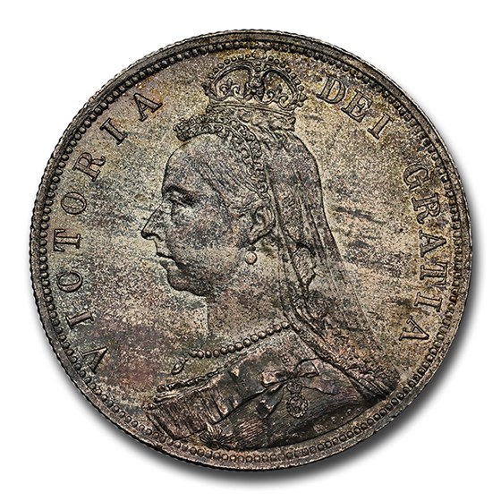 1887 Great Britain Silver Half Crown Victoria MS-65 NGC 1887 Great Britain Silver Half Crown Victoria MS-65 NGC