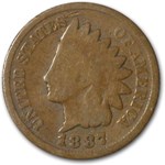 1887 Indian Head Cent Good+