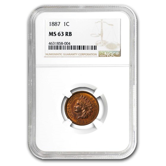 1887 Indian Head Cent MS-63 NGC (Red/Brown) 1887 Indian Head Cent MS-63 NGC (Red/Brown)
