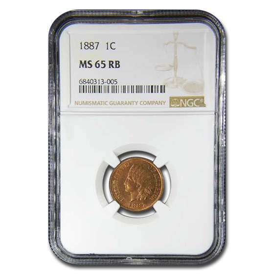1887 Indian Head Cent MS-65 NGC (Red/Brown) 1887 Indian Head Cent MS-65 NGC (Red/Brown)