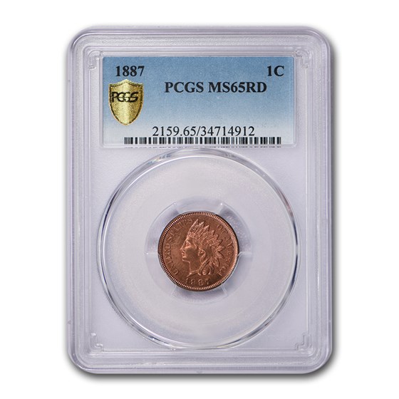 1887 Indian Head Cent MS-65 PCGS (Red) 1887 Indian Head Cent MS-65 PCGS (Red)