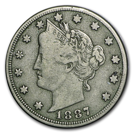 1887 Liberty Head V Nickel Fine 1887 Liberty Head V Nickel Fine