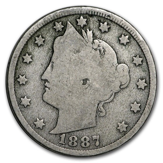 1887 Liberty Head V Nickel Good 1887 Liberty Head V Nickel Good