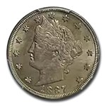 1887 Liberty Head V Nickel MS-63 PCGS