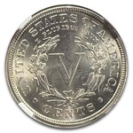 1887 Liberty Head V Nickel MS-66 NGC