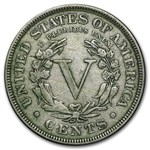 1887 Liberty Head V Nickel VF