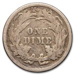 1887 Liberty Seated Dime AU