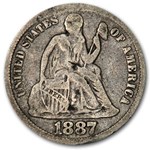 1887 Liberty Seated Dime Fine