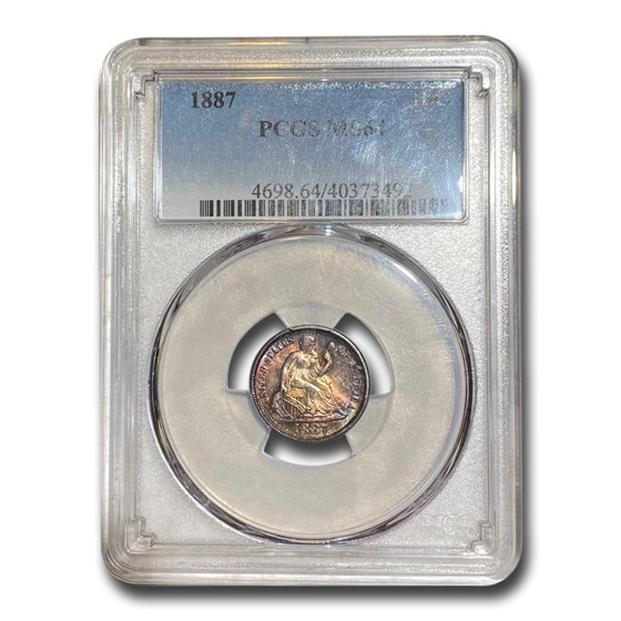 1887 Liberty Seated Dime MS-64 PCGS 1887 Liberty Seated Dime MS-64 PCGS