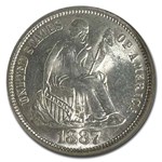 1887 Liberty Seated Dime MS-65 NGC