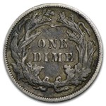 1887 Liberty Seated Dime XF