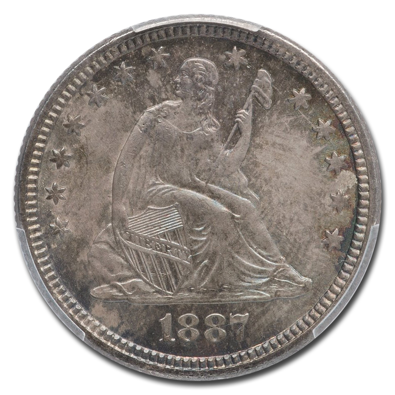 1887 (None) Phil Seated Liberty Quarter Value - APMEX