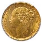 1887-M Australia Gold Sovereign Young Victoria MS-61 PCGS