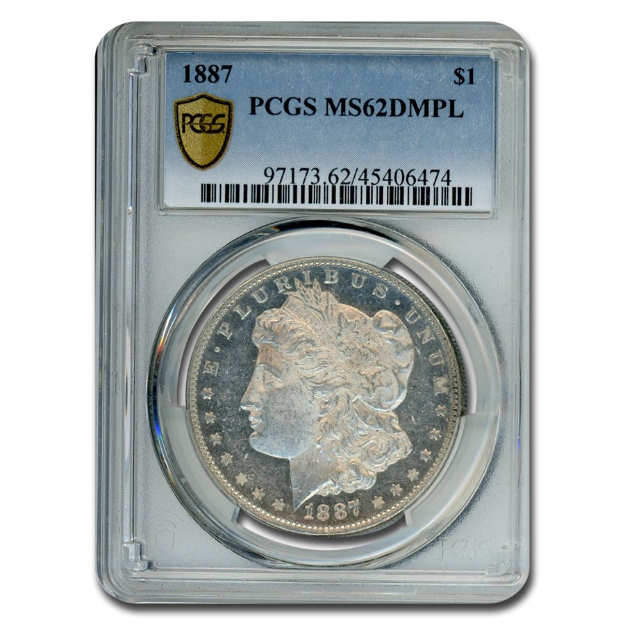 1887 Morgan Dollar DMPL MS-62 PCGS