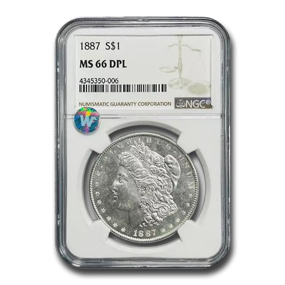 1887 Morgan Dollar DPL MS-66 NGC 1887 Morgan Dollar DPL MS-66 NGC