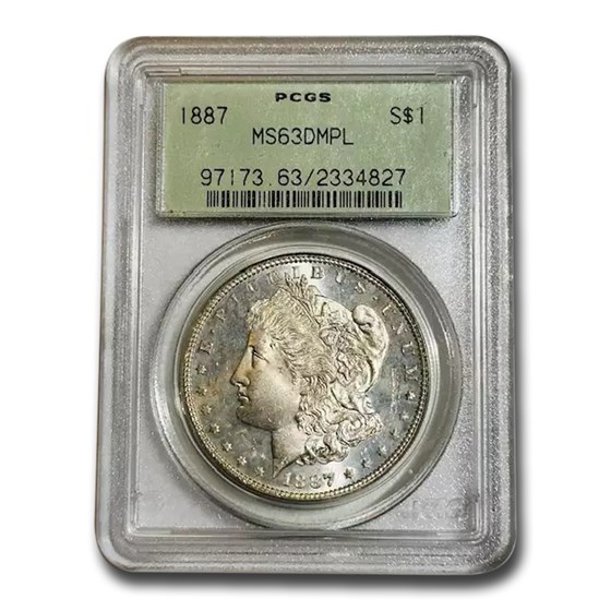 1887 Morgan Dollar MS-63 DMPL PCGS 1887 Morgan Dollar MS-63 DMPL PCGS