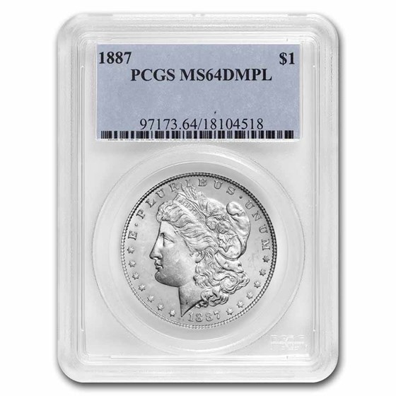1887 Morgan Dollar MS-64 DMPL PCGS 1887 Morgan Dollar MS-64 DMPL PCGS