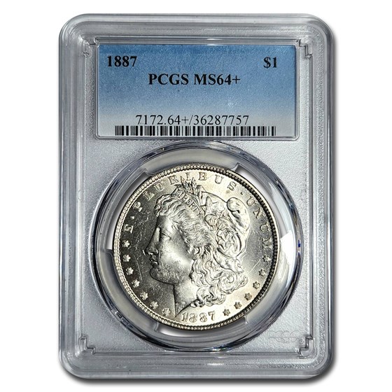 1887 Morgan Dollar MS-64+ Plus PCGS 1887 Morgan Dollar MS-64+ Plus PCGS