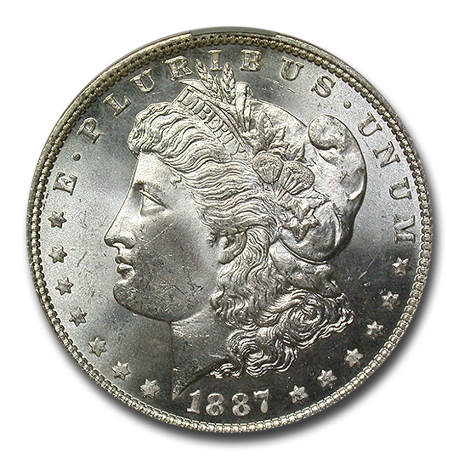 1887 Morgan Dollar MS-65 CACG