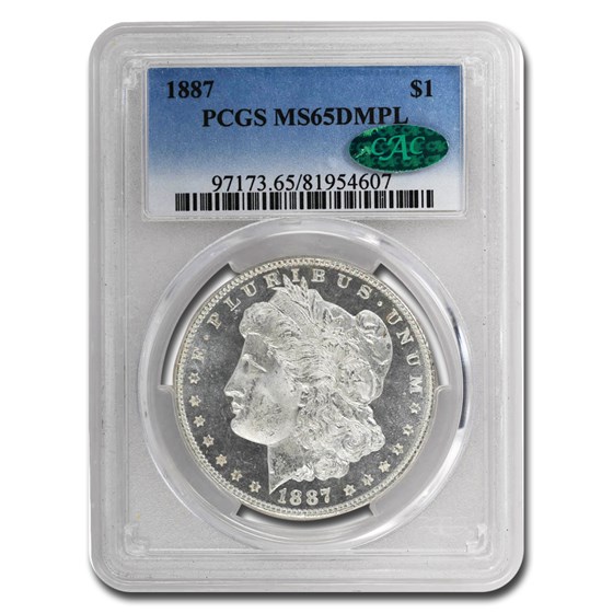 1887 Morgan Dollar MS-65 DMPL PCGS (CAC) 1887 Morgan Dollar MS-65 DMPL PCGS (CAC)