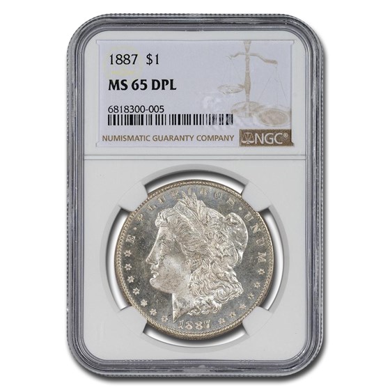 1887 Morgan Dollar MS-65 DPL NGC 1887 Morgan Dollar MS-65 DPL NGC