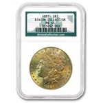 1887 Morgan Dollar MS-65 NGC (Binion Collection, Toning)