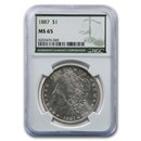 1887 Morgan Dollar MS-65 NGC (Green Label)