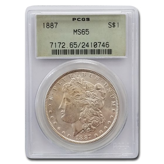 1887 Morgan Dollar MS-65 PCGS (OGH) 1887 Morgan Dollar MS-65 PCGS (OGH)