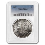 1887 Morgan Dollar MS-65 PCGS