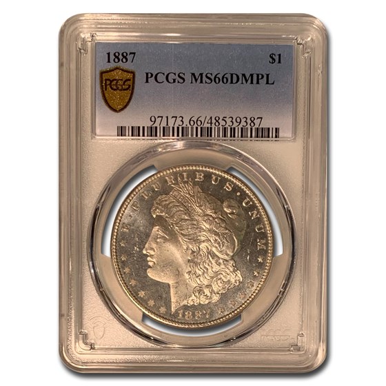 1887 Morgan Dollar MS-66 DMPL PCGS 1887 Morgan Dollar MS-66 DMPL PCGS