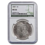 1887 Morgan Dollar MS-66 NGC (Green Label)