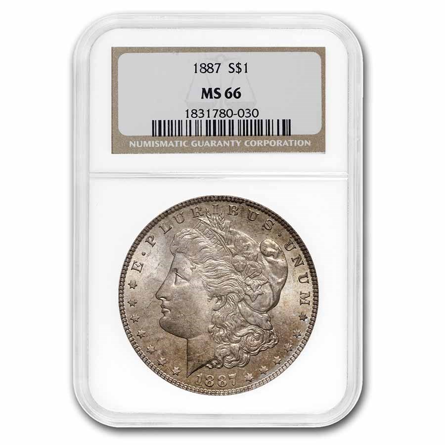 1887 Morgan Dollar MS-66 NGC (Toned)