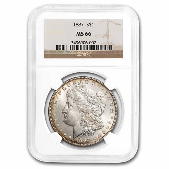 1887 Morgan Dollar MS-66 NGC