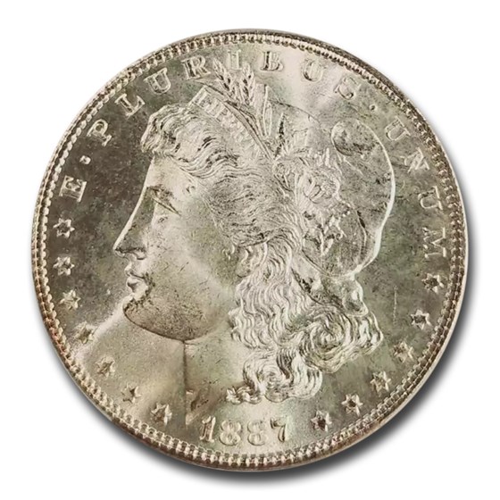 1887 Morgan Dollar MS-66 PCGS CAC 1887 Morgan Dollar MS-66 PCGS CAC
