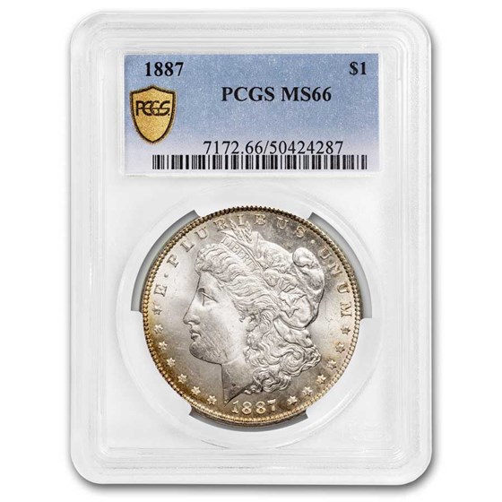 1887 Morgan Dollar MS-66 PCGS 1887 Morgan Dollar MS-66 PCGS