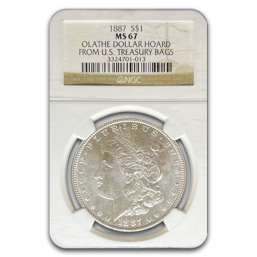 1887 Morgan Dollar MS-67 NGC (Olathe Dollar Hoard)