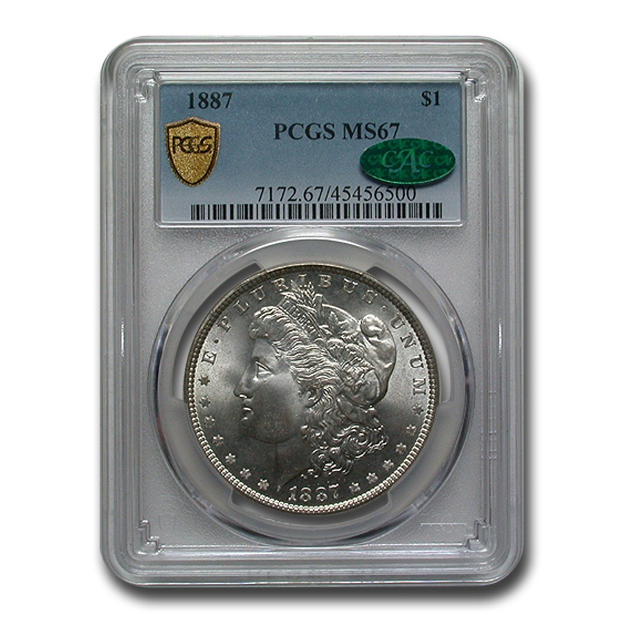 1887 Morgan Dollar MS-67 PCGS CAC