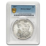 1887 Morgan Dollar MS-67 PCGS
