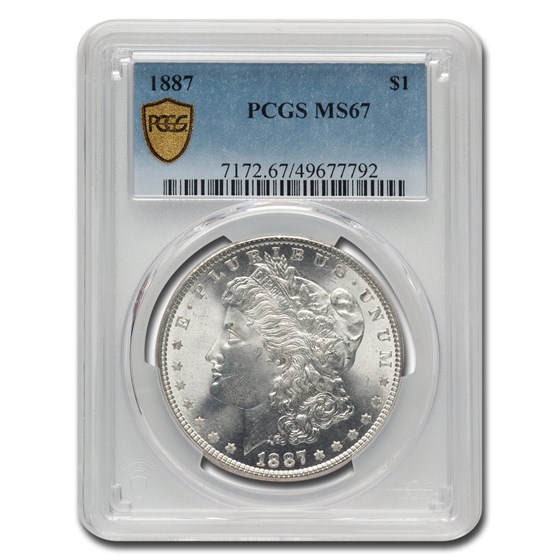1887 Morgan Dollar MS-67 PCGS 1887 Morgan Dollar MS-67 PCGS