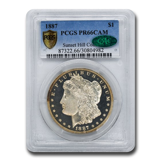 1887 Morgan Dollar PR-66 Cameo PCGS CAC 1887 Morgan Dollar PR-66 Cameo PCGS CAC