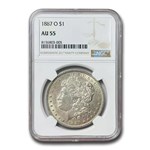 1887-O Morgan Dollar AU-55 NGC