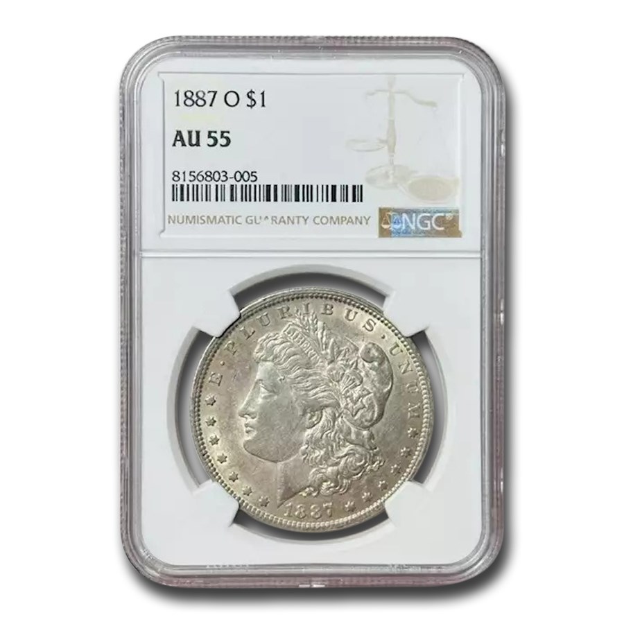 1887-O Morgan Dollar AU-55 NGC