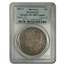 1887-O Morgan Dollar Fine-12 PCGS (Error Struck 3 % Off Center)