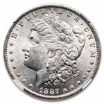 1887-O Morgan Dollar MS-61 NGC