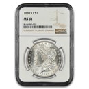 1887-O Morgan Dollar MS-61 NGC