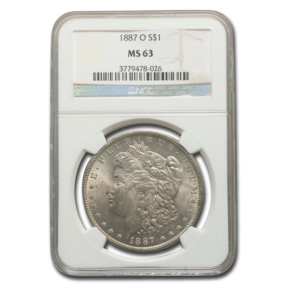 1887-O Morgan Dollar MS-63 NGC