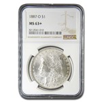 1887-O Morgan Dollar MS-63+ NGC